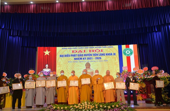 Hải Phòng: Đại hội đại biểu Phật giáo huyện Tiên Lãng lần thứ IX (2021-2026) ảnh 4