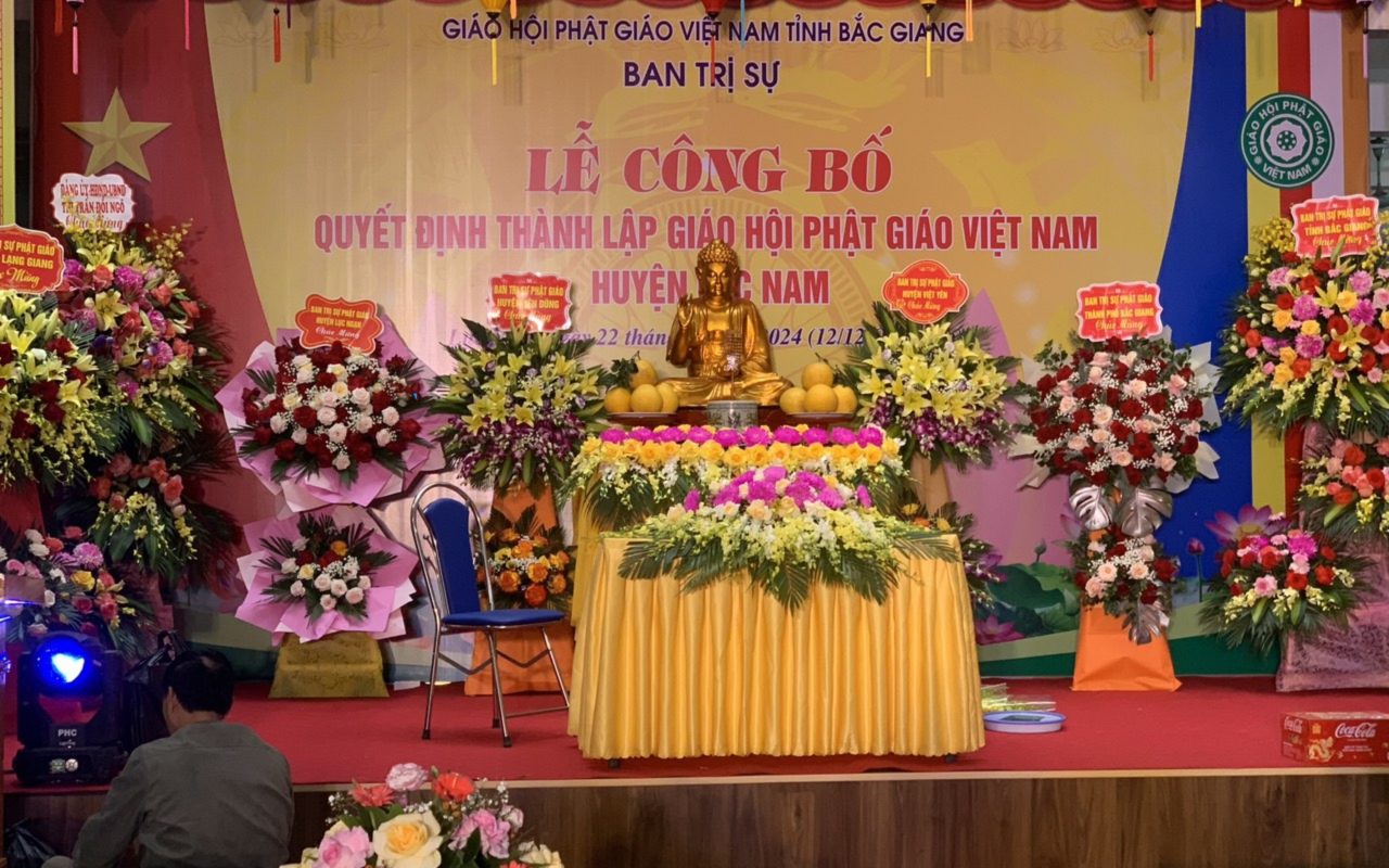 Bắc Giang: Thành lập Ban trị sự GHPGVN huyện Lục Nam
