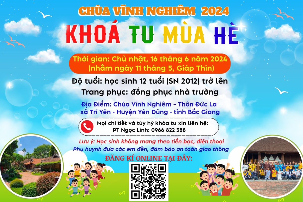 Chùa Vĩnh Nghiêm 2024 – Khóa Tu Mùa Hè