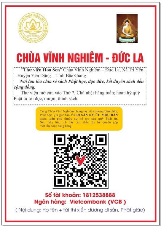 Thu vien Hoa Sen Chua Vinh Nghiem Duc La Xa Tri Yen Huyen Yen Dung – Tinh Bac Giang