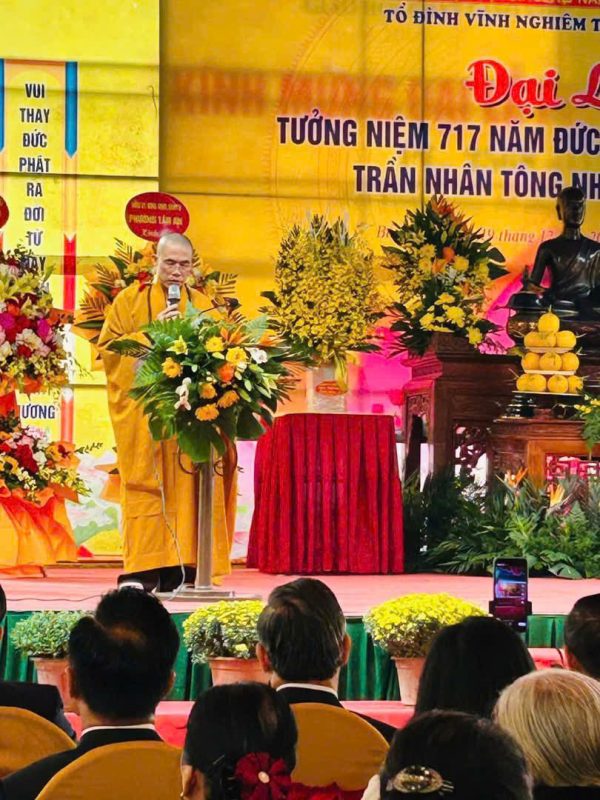 Lời cảm tạ của ban tổ chức Đại lễ Tưởng niệm 717 năm Đức Vua – Phật Hoàng Trần Nhân Tông nhập Niết bàn.